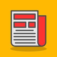 Newspaper Vector Icon Design