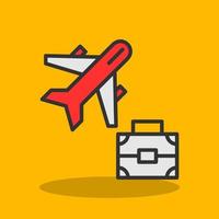 Business Trip Vector Icon Design