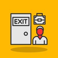 Exit Interview Vector Icon Design