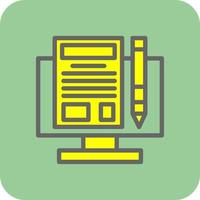 Making Blog Vector Icon Design