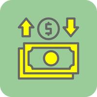 diseño de icono de vector de cambio de dinero