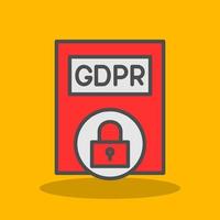 Gdpr Policy Vector Icon Design