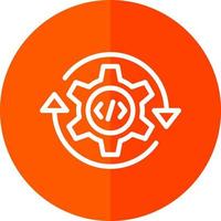 diseño de icono de vector de integración continua