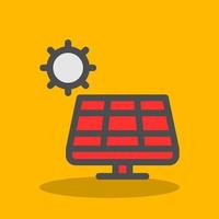 Solar Panel Vector Icon Design