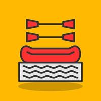 Rafting Vector Icon Design