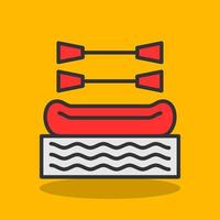 Rafting Vector Icon Design