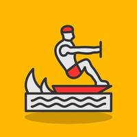 Surfing Vector Icon Design