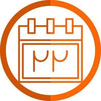 Persian Calendar Vector Icon Design