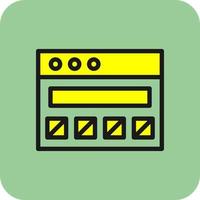 Ui Wireframe Vector Icon Design