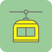 Chairlift Vector Icon Design