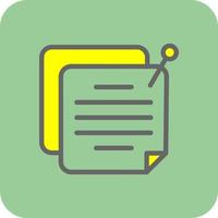 Sticky Note Vector Icon Design