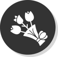 Flower Bouquet Vector Icon Design