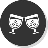 Drink Glasses Vector Icon Design