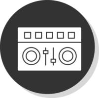 DJ Mixer Vector Icon Design