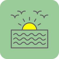 Sunrise Vector Icon Design