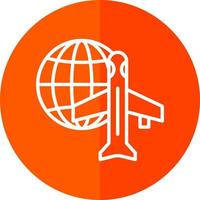 Worldwide Shipping Air Vector Icon Design