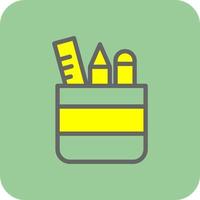 Pencil Case Vector Icon Design