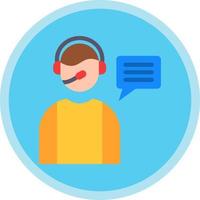 Customer Service Agent Vector Icon Design