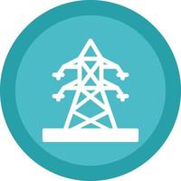 Electric Pole Vector Icon Design