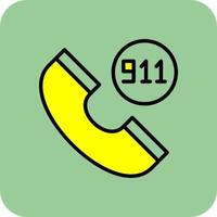 911 diseño de icono de vector