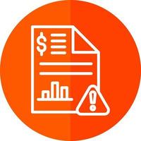 Stock Market Report Vector Icon Design