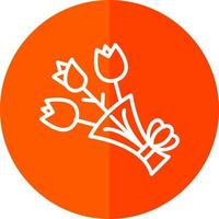 diseño de icono de vector de ramo de flores