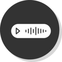 Voice Message Vector Icon Design