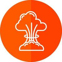 Nuclear Explosion Vector Icon Design