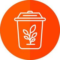 Plant Trash Vector Icon Design