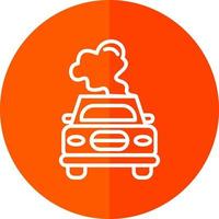 Car Pollution Vector Icon Design