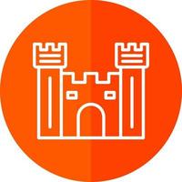 Castle Gate Vector Icon Design