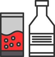 Alcoholic Drink Vector Icon Design