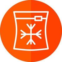 diseño de icono de vector de bolsa de hielo