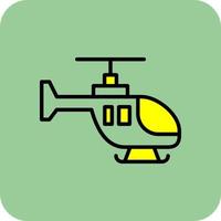 Helicopter Vector Icon Design