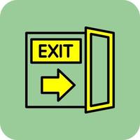 Exit Vector Icon Design