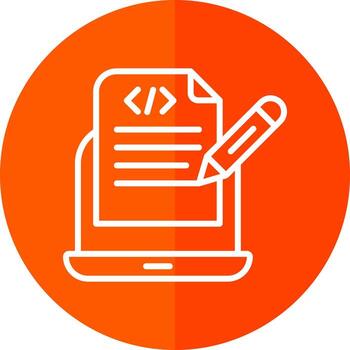 diseño de icono de vector de notas de programación