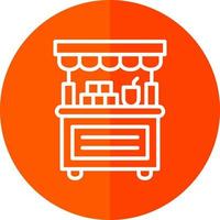 Donation Stall Vector Icon Design