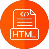 diseño de icono de vector de archivo html