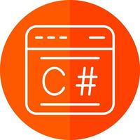C Sharp Vector Icon Design