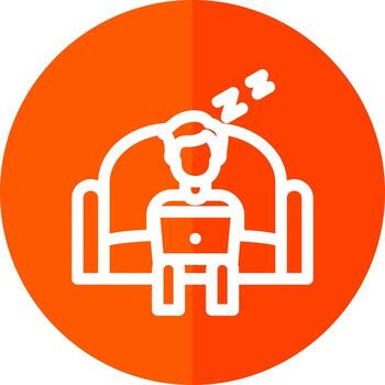 Lazy Work Vector Icon Design