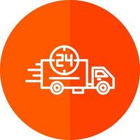 24 Hours Delivery Vector Icon Design