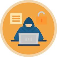 diseño de icono de vector de hacker de código