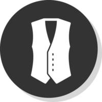 Coat Vest Vector Icon Design