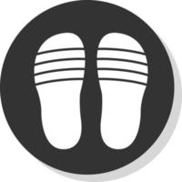 diseño de icono de vector de chanclas