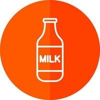 Milk Bottle Vector Icon Design