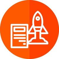 Project Launch Vector Icon Design