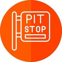 Pit Stop Vector Icon Design