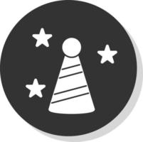 diseño de icono de vector de sombrero de fiesta