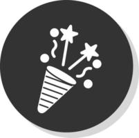 Party Popper Vector Icon Design