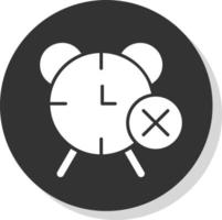 eliminar el diseño del icono del vector de alarma